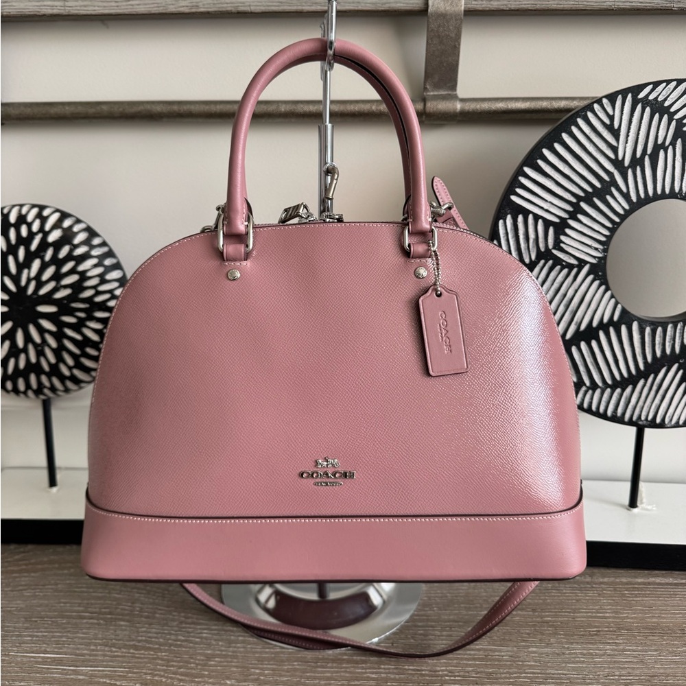 NWOT Coach Blush Pink Leather Satchel